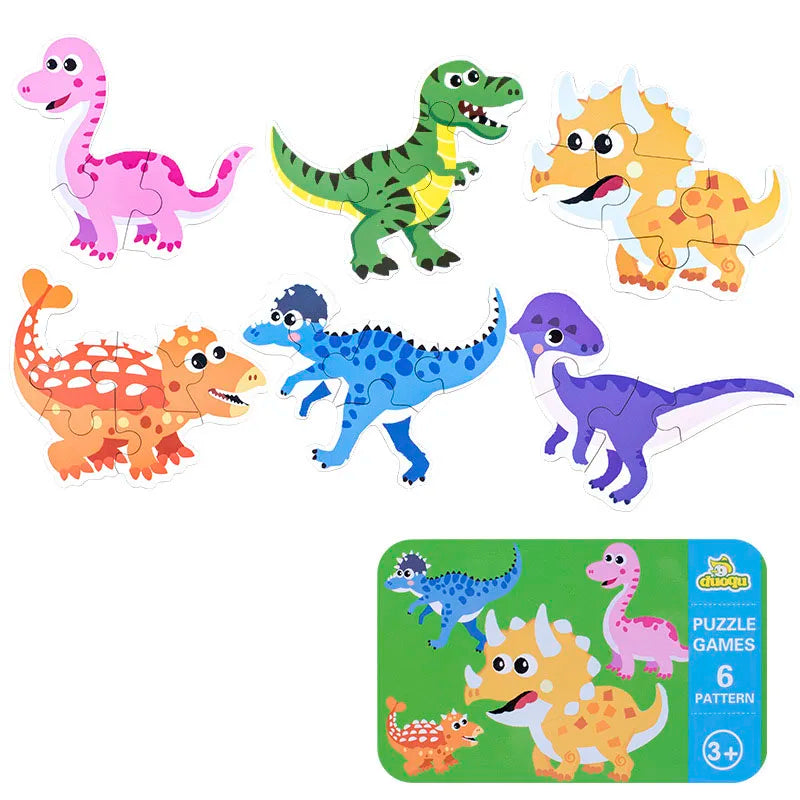 Rompecabezas para bebés, juguetes educativos Montessori, juegos de rompecabezas 3D de madera, caja de hierro, rompecabezas para niños, rompecabezas de madera para niños de 2 a 3 a 4 años