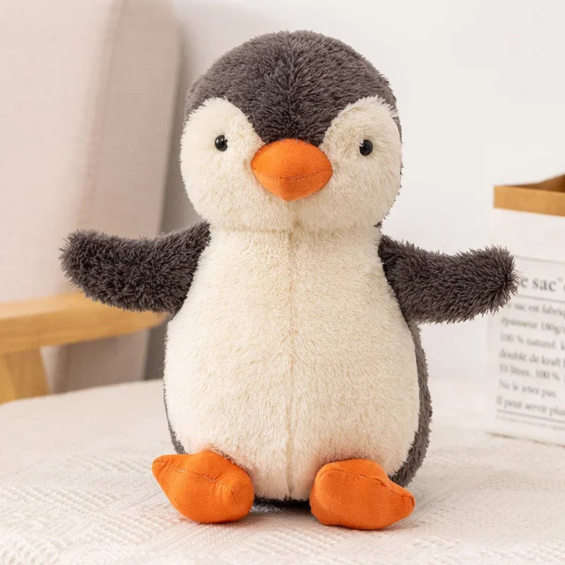 Juguetes de peluche de pingüino suave Huggable Kawaii para niños, muñeca de peluche para niños, regalo de cumpleaños para niños, 16-30CM