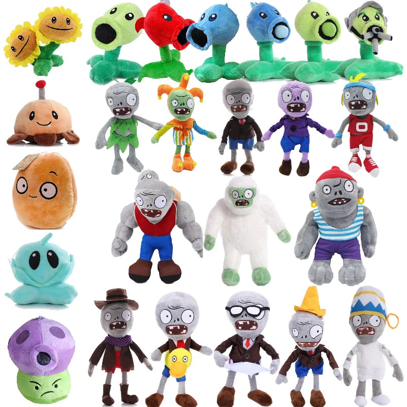 Plantas Vs Zombies juguetes de peluche girasol WallNut cereza Peashooter patata Mine Chomper nieve guisante felpa regalo de cumpleaños para chico