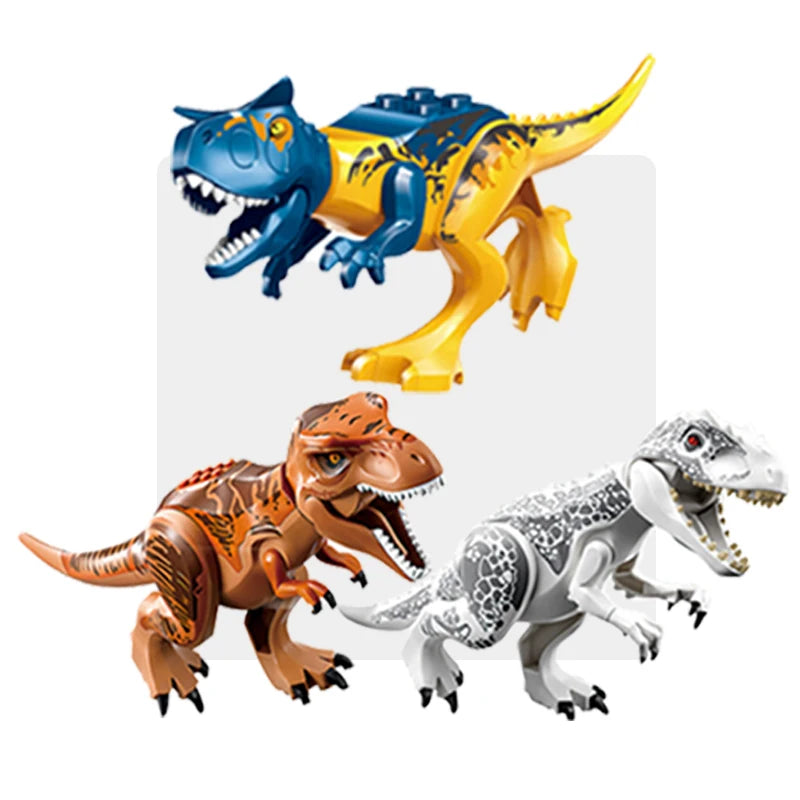 Velociraptor Triceratops Indominus t-rex modelo Jurassic World dinosaurios niños niño ensamblar bloques de construcción juguetes educativos