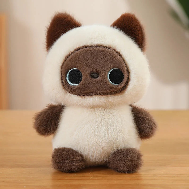 Bonitos animales sentados, Panda rojo, zorro, perezoso, gato, muñecos de peluche suaves, capibara de peluche, cerdo, juguetes para bebés, regalos para niños