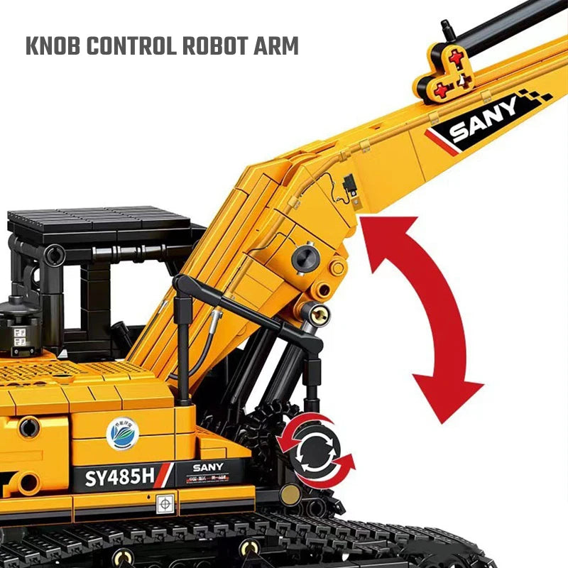 SEMBO BLOCK 1022 Uds. Modelos de excavadora, bloques de construcción MOC City, vehículo de ingeniería de construcción, ladrillos, juguetes educativos, regalo para niños