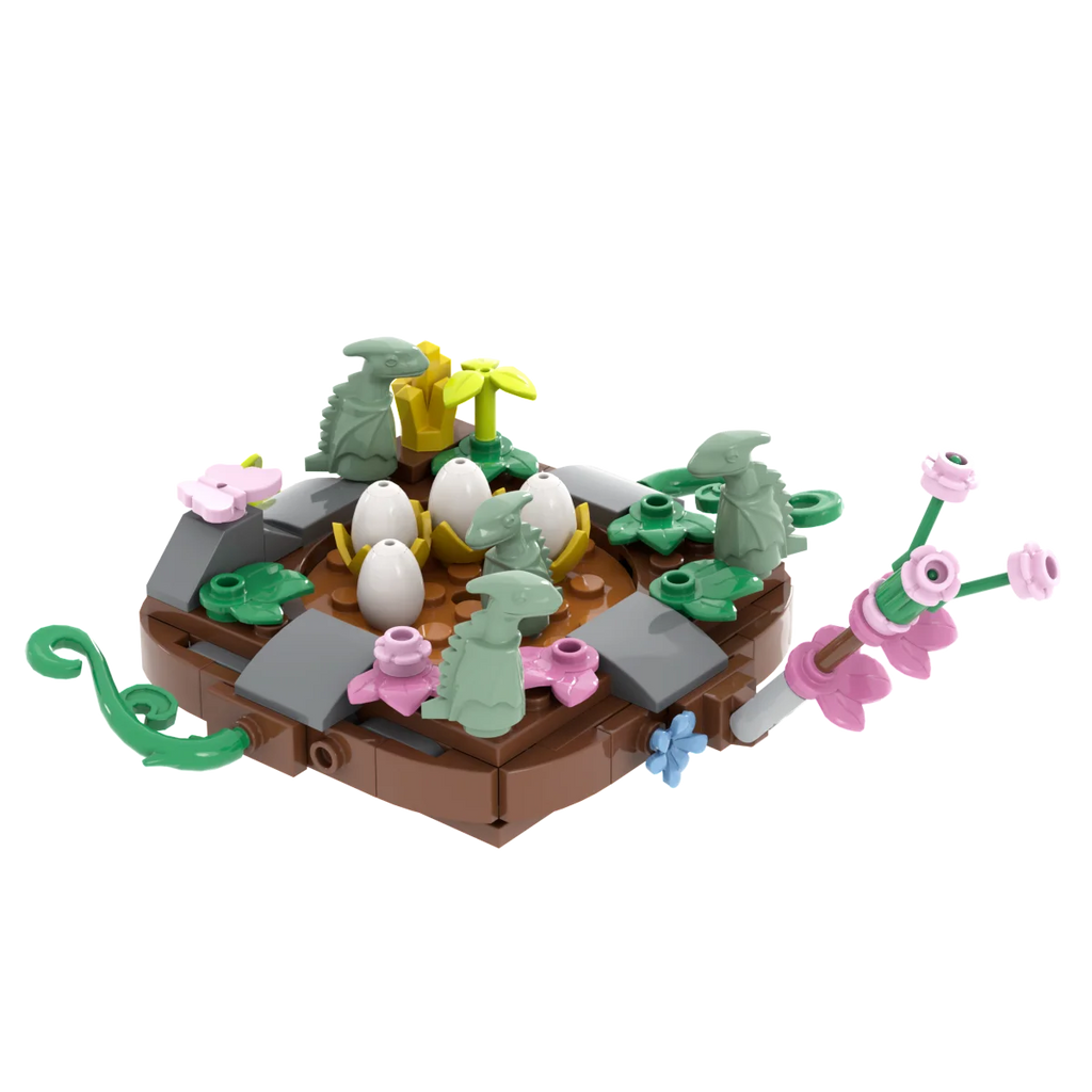 Nido de dinosaurio Jurásico para bebé, colección de juguetes de bloques de construcción, regalo de recuerdo, cumpleaños, Jurassic Rex Raptor