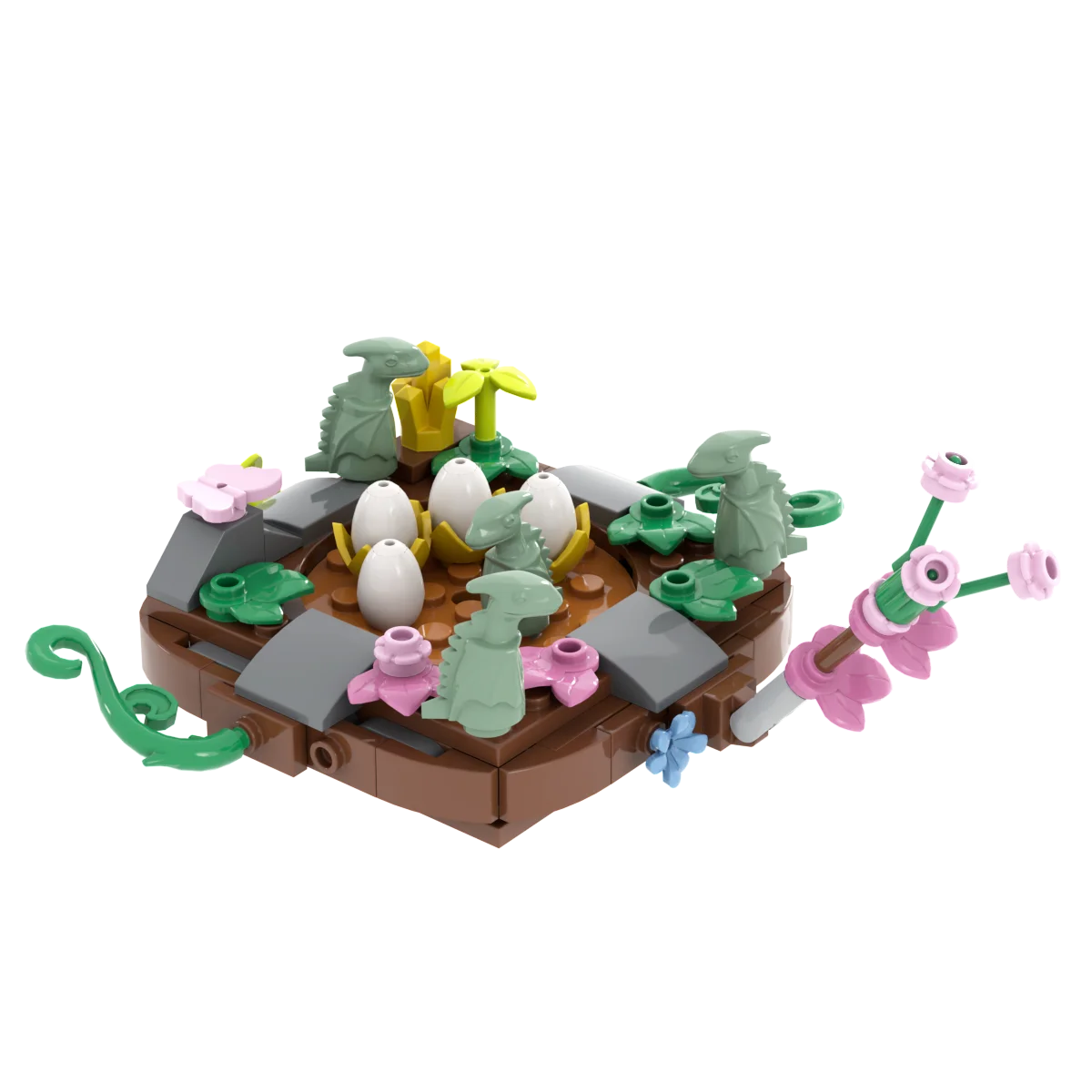Nido de dinosaurio Jurásico para bebé, colección de juguetes de bloques de construcción, regalo de recuerdo, cumpleaños, Jurassic Rex Raptor