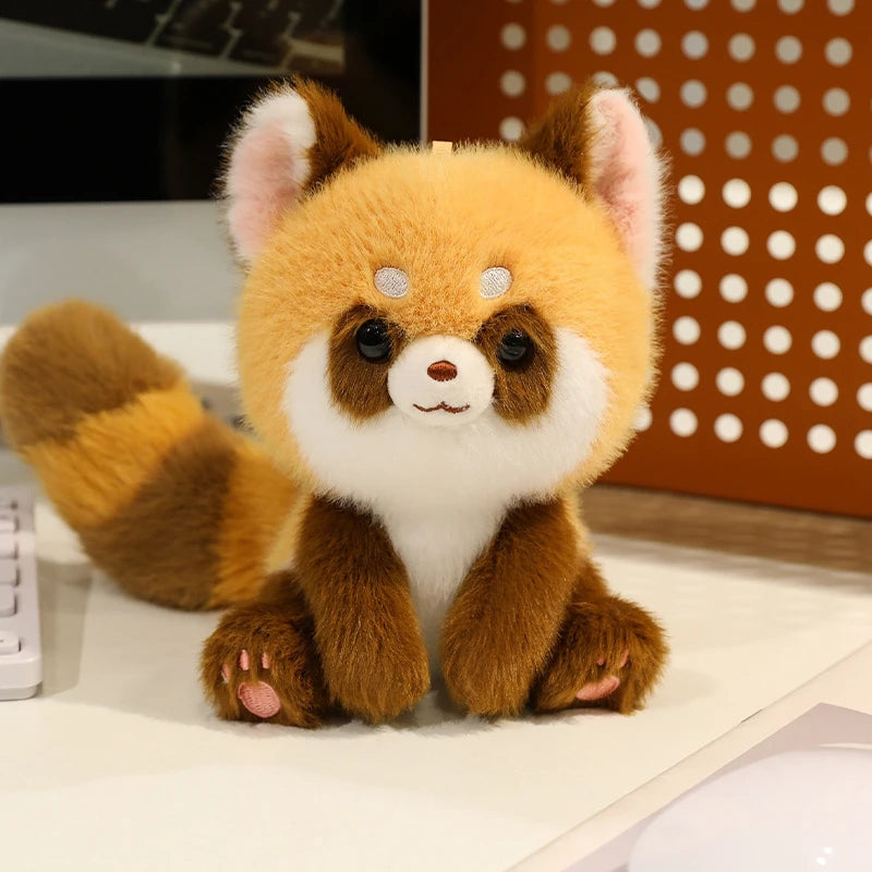 Bonitos animales sentados, Panda rojo, zorro, perezoso, gato, muñecos de peluche suaves, capibara de peluche, cerdo, juguetes para bebés, regalos para niños