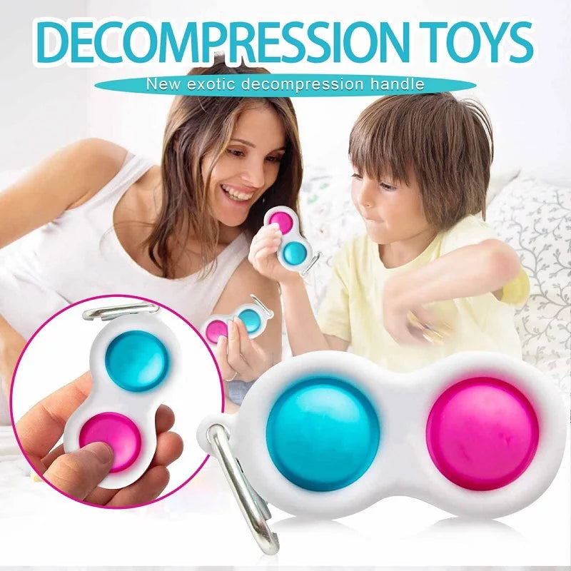 Juguetes sensoriales blandos para niños con autismo y ansiedad, juguetes de tubo retráctil para adultos, juguetes de guisante para apretar