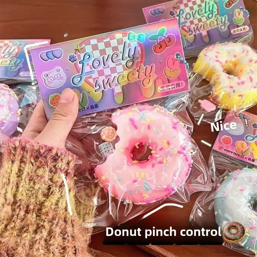 Taba Squishy Cake Donut Juguete para aliviar el estrés, juguetes sensoriales extragrandes para niños y adultos, relajación de la ansiedad, regalo para apretar