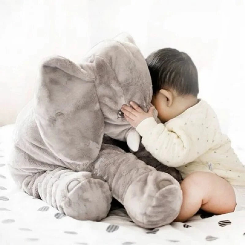 Elefante suave de 40cm, juguetes de peluche, elefante bonito, almohada para dormir para bebé, animales de peluche, los mejores regalos para decoración de habitación de cumpleaños para niños