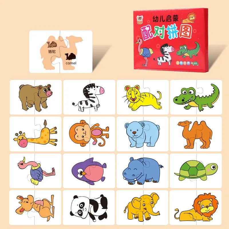 Rompecabezas para bebés, juguetes educativos Montessori, juegos de rompecabezas 3D de madera, caja de hierro, rompecabezas para niños, rompecabezas de madera para niños de 2 a 3 a 4 años