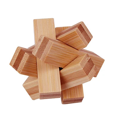 Kong Ming Lock de madera Lu Ban Lock IQ rompecabezas juguete educativo para niños Montessori rompecabezas 3D juego desbloquear juguetes para adultos