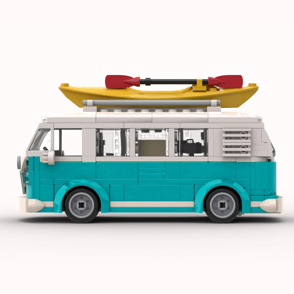 MOC-coche técnico T1, Camper Van, vehículo, 309 Uds., modelo de bloques de construcción, juguetes para niños, regalos, coche de ciudad, ladrillos