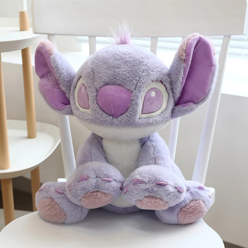 Muñecos de peluche de punto azul y rosa de dibujos animados de Disney, juguetes de Anime Lilo y Stitch de 20CM, juguetes de peluche Stich, regalos de navidad para niños