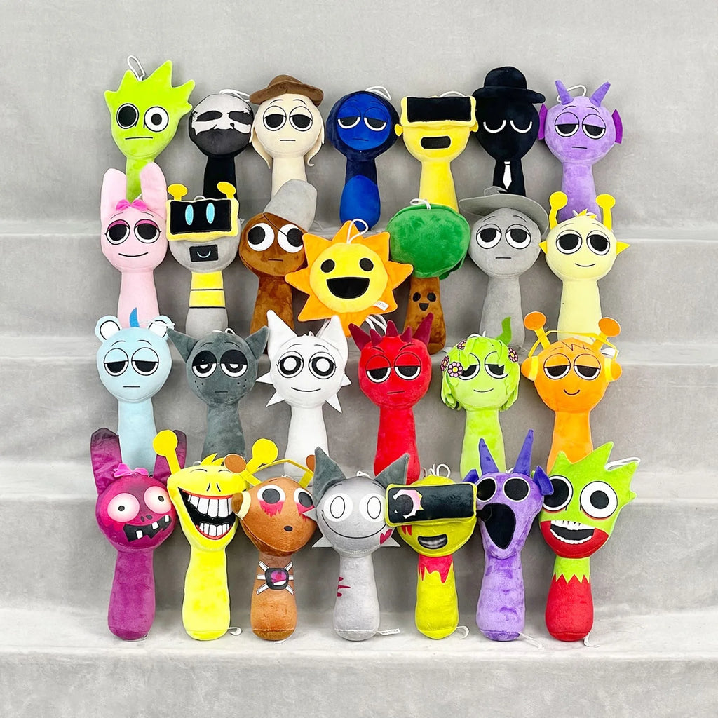Sprunki muñecos de peluche de juguete Spronki Mr Sun Tree Raddy Pinki Clukr Funbot muñecos de peluche colección familiar juguetes regalar como regalos de Navidad