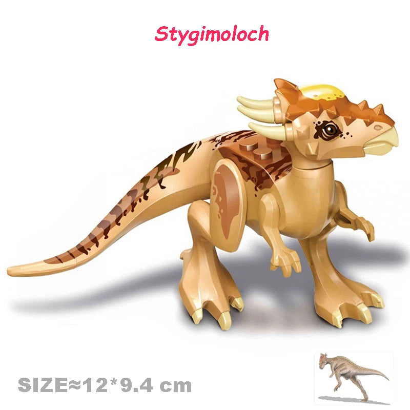 Velociraptor Triceratops Indominus t-rex modelo Jurassic World dinosaurios niños niño ensamblar bloques de construcción juguetes educativos