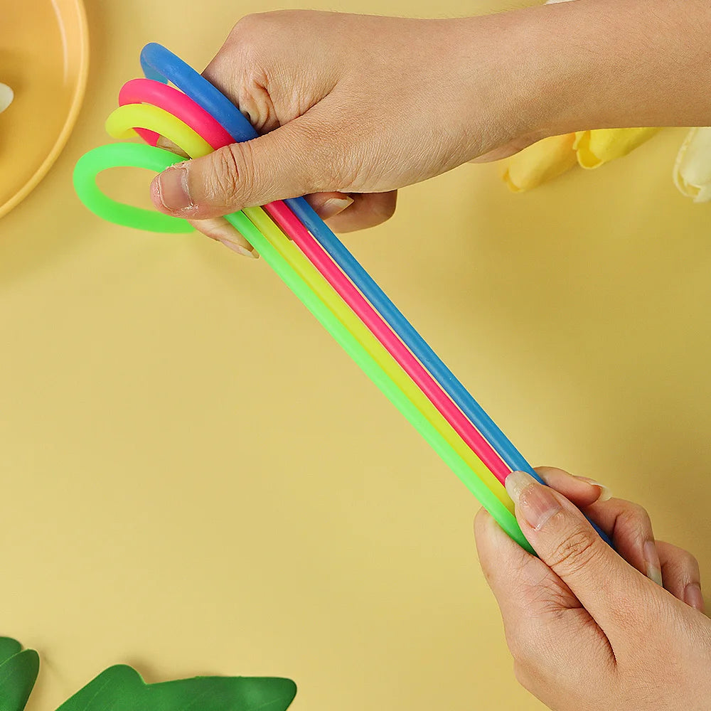 Juguetes sensoriales blandos para niños con autismo y ansiedad, juguetes de tubo retráctil para adultos, juguetes de guisante para apretar