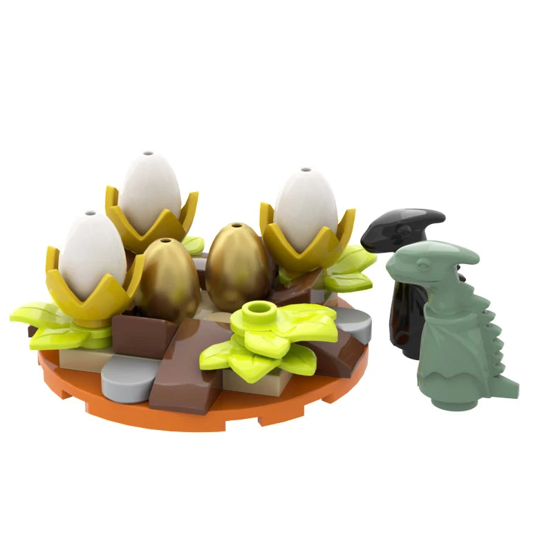 Nido de dinosaurio Jurásico para bebé, colección de juguetes de bloques de construcción, regalo de recuerdo, cumpleaños, Jurassic Rex Raptor