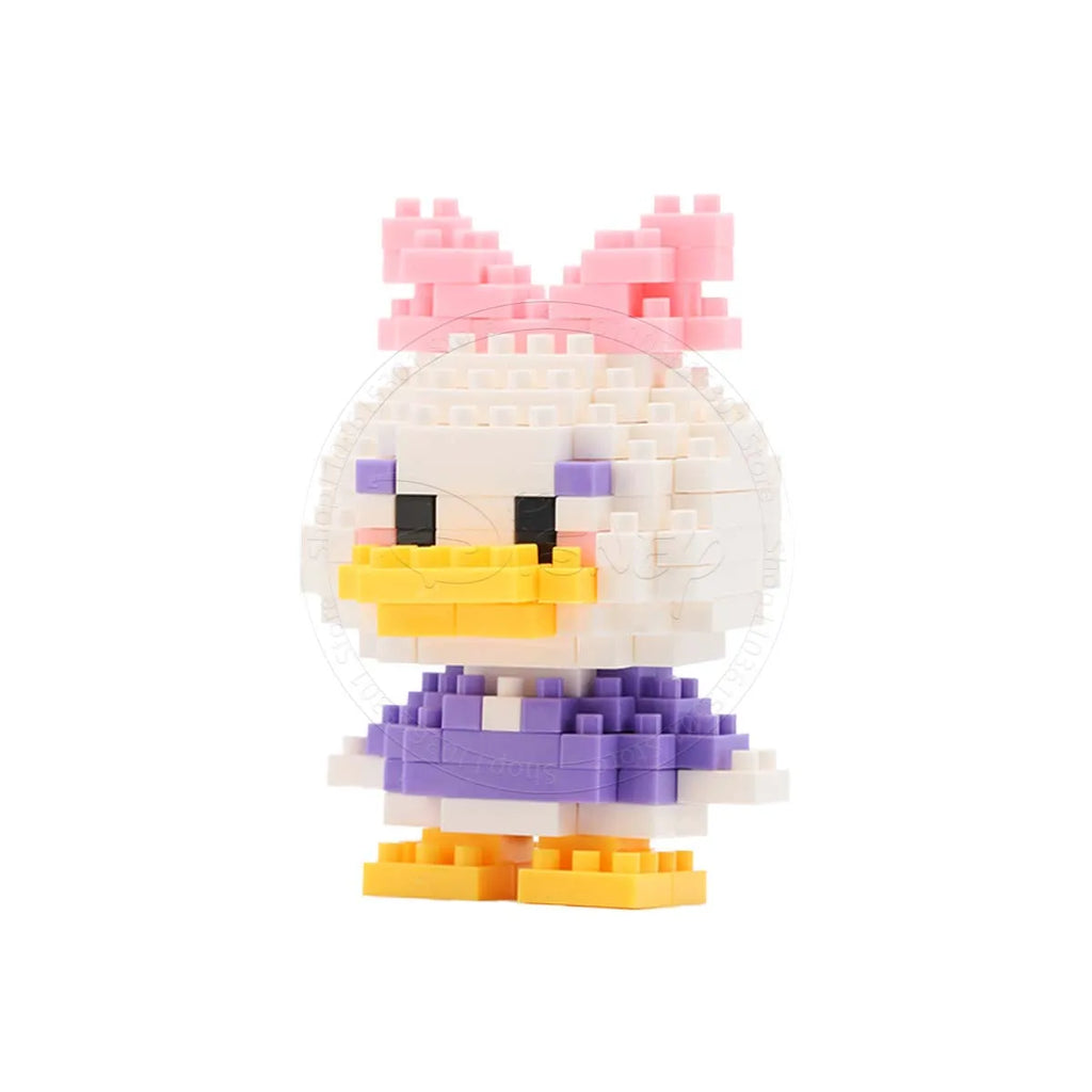 Stitch Disney princesa Elsa LinaBell bloques de construcción Mickey Mouse pato Mini figuras de acción bloques montar juguetes ladrillo niños regalos