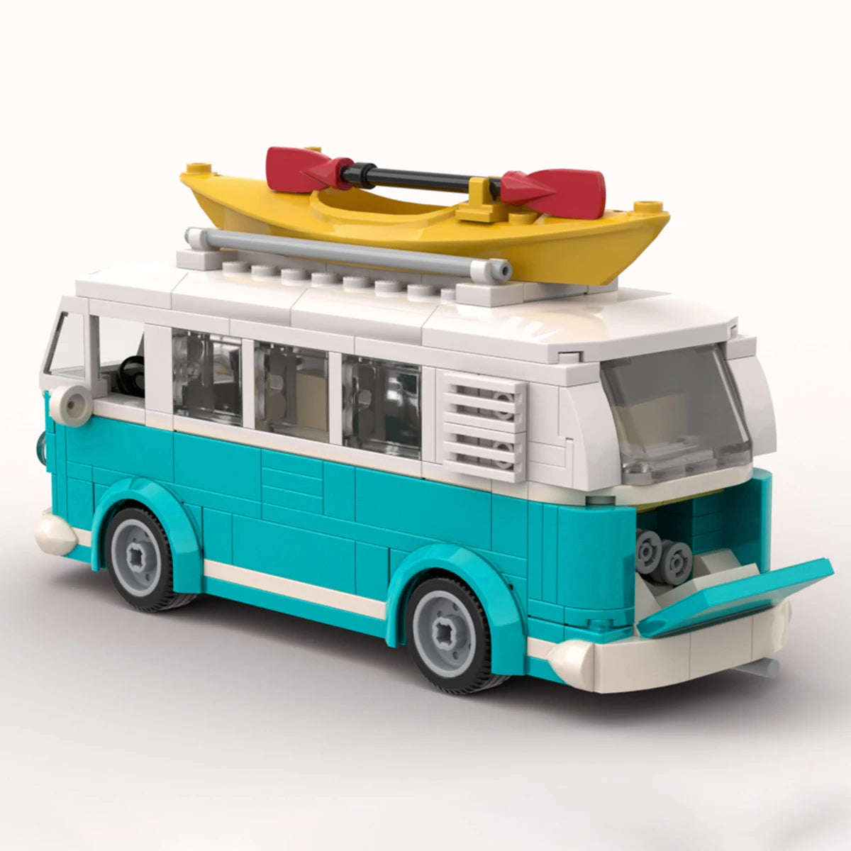 MOC-coche técnico T1, Camper Van, vehículo, 309 Uds., modelo de bloques de construcción, juguetes para niños, regalos, coche de ciudad, ladrillos