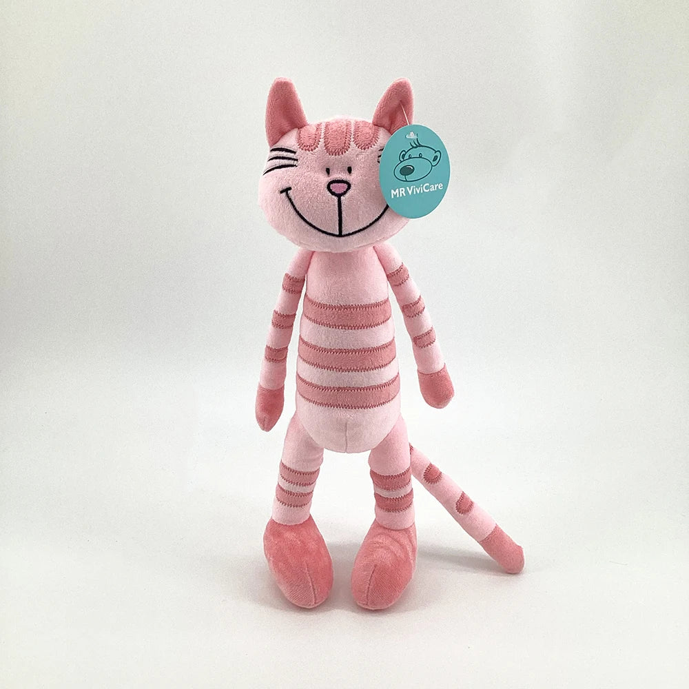 MR ViviCare-juguete de peluche de gato, simulación pequeña y suave, juguetes de animales de peluche para niños, accesorios bonitos para fotos, cumpleaños para niñas