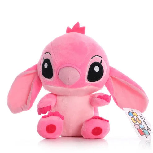 Muñecos de peluche de Stitch azul y rosa de dibujos animados de Disney, juguetes de Anime Lilo y Stitch Stich, juguetes de peluche, regalos de Navidad para niños