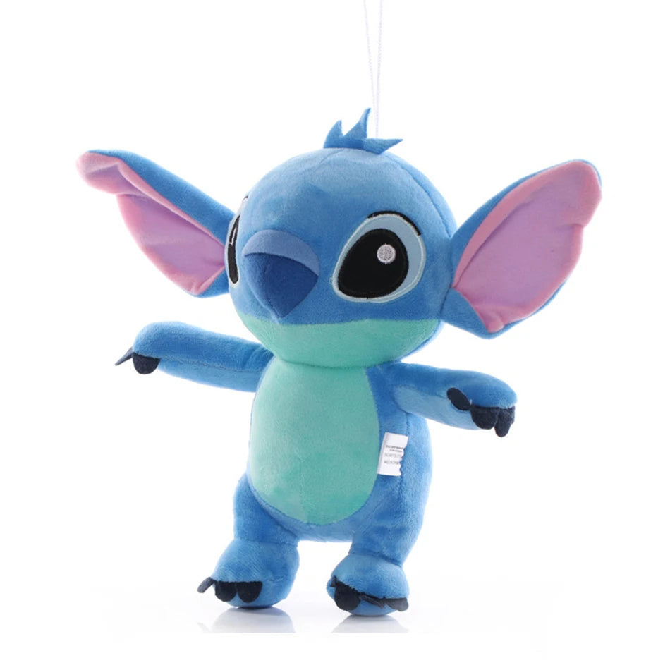 Muñecos de peluche de punto azul y rosa de dibujos animados de Disney, juguetes de Anime Lilo y Stitch de 20CM, juguetes de peluche Stich, regalos de navidad para niños