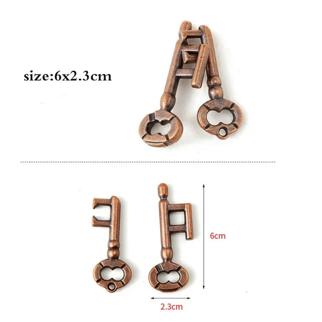 Rompecabezas de Metal IQ clásico para niños y adultos, rompecabezas mágico desconcertante, juego de rompecabezas con cordón, desbloqueo, juguete novedoso, 1 ud.