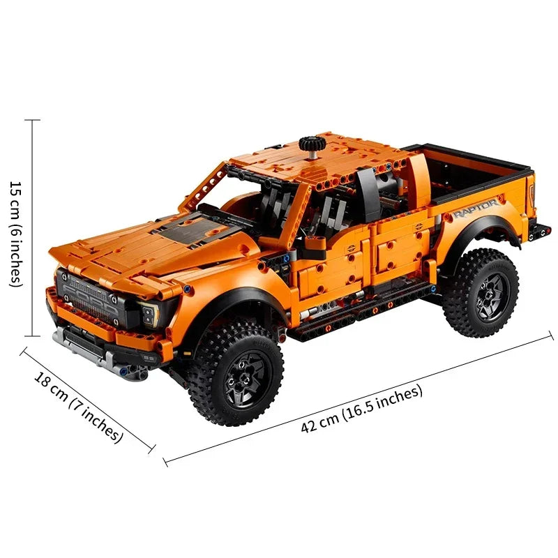 Bloques de construcción para niños y niñas, juguete de ladrillos para armar camioneta técnica todoterreno, ideal para regalo de cumpleaños, código 1379, Compatible con 42126, piezas