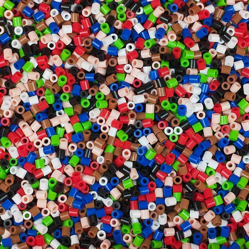 Cuentas de hierro de 5MM, 1000 Uds., rompecabezas de píxeles, cuentas de hierro, mezcla de colores para niños, cuentas Hama Diy, juguete de regalo hecho a mano de alta calidad