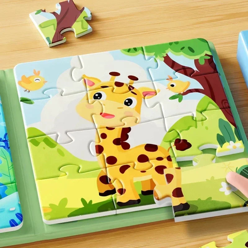 Rompecabezas magnético para niños de 3 a 6 años, juguetes educativos para bebés, juguetes educativos para edades tempranas DIY