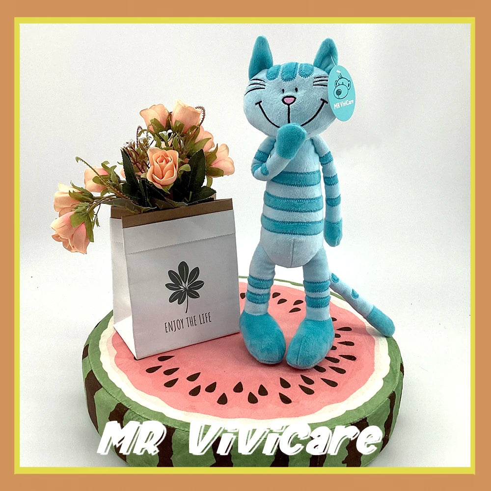 MR ViviCare-juguete de peluche de gato, simulación pequeña y suave, juguetes de animales de peluche para niños, accesorios bonitos para fotos, cumpleaños para niñas