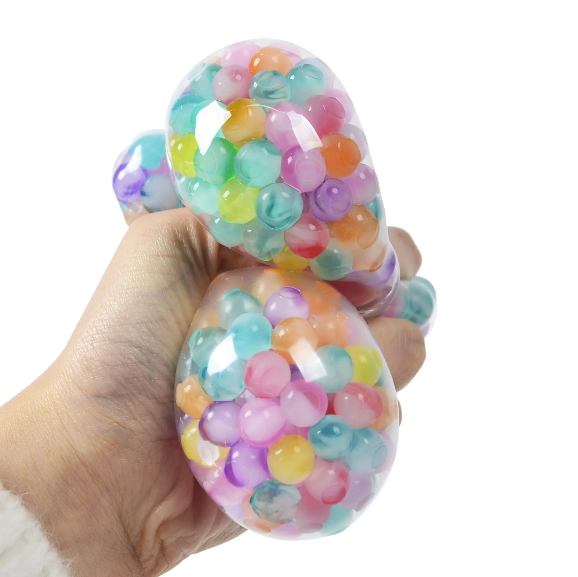 6cm niños exótico pellizco el arco iris cuenta Bola reductora de presión Bola de ventilación juguete de descompresión TPR pellizco Le bola de uva juguetes para adultos