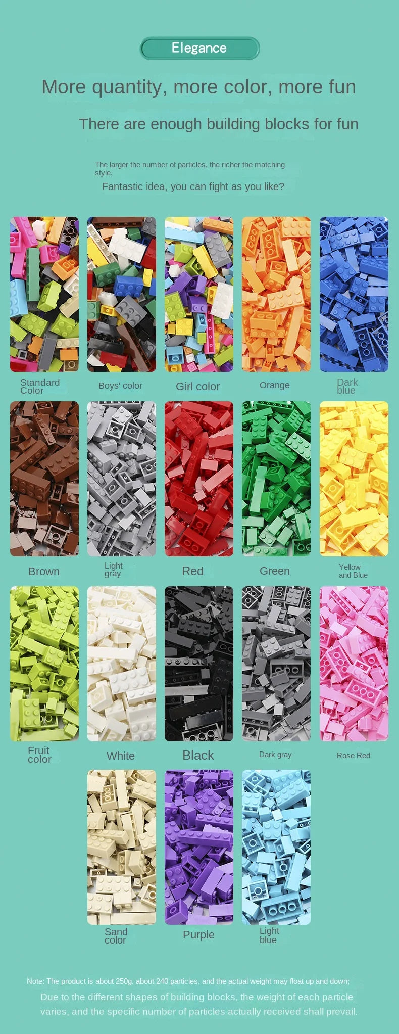 Bloques de construcción de piezas para niños, lote de bloques de construcción de 120 piezas a granel, juguetes de placa de bloques de ladrillos de Color, partículas pequeñas a granel compatibles con Legoeds