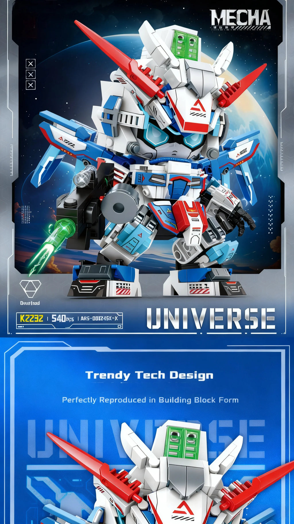 Kit de bloques de construcción de vástago 2025, modelo de robot Mecha DIY, juguetes educativos de construcción para niños de 8 a 12 años, regalo de cumpleaños creativo