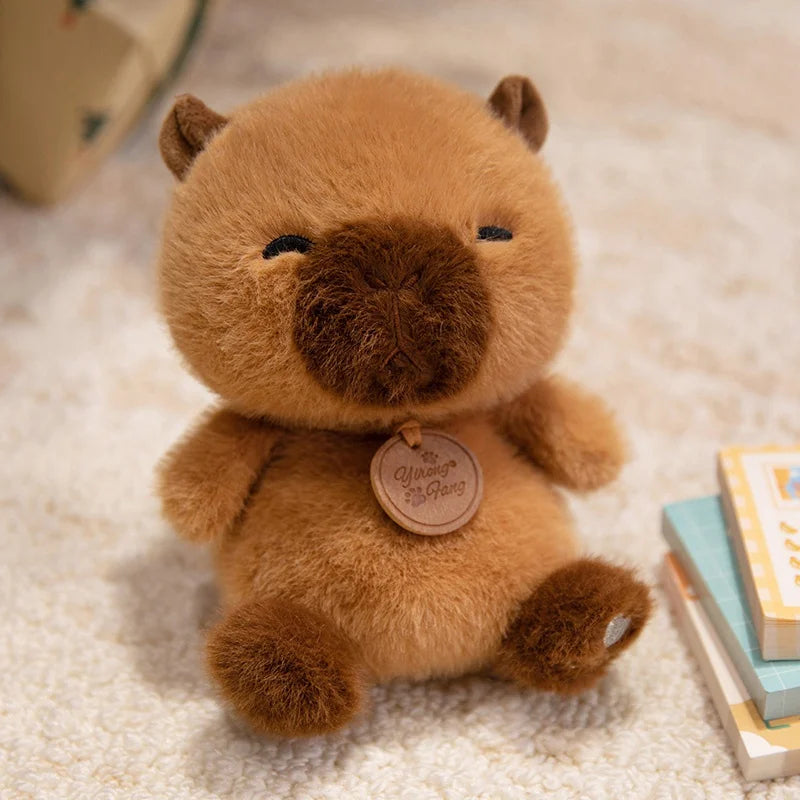 Bonitos animales sentados, Panda rojo, zorro, perezoso, gato, muñecos de peluche suaves, capibara de peluche, cerdo, juguetes para bebés, regalos para niños