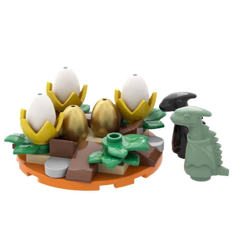 Nido de dinosaurio Jurásico para bebé, colección de juguetes de bloques de construcción, regalo de recuerdo, cumpleaños, Jurassic Rex Raptor