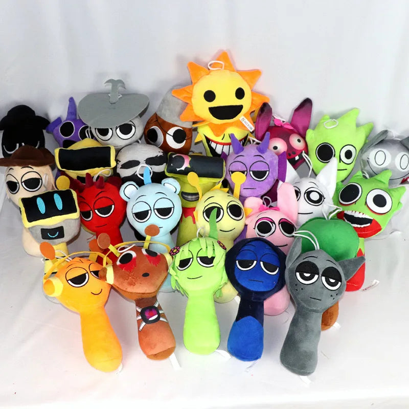 Sprunki muñecos de peluche de juguete Spronki Mr Sun Tree Raddy Pinki Clukr Funbot muñecos de peluche colección familiar juguetes regalar como regalos de Navidad