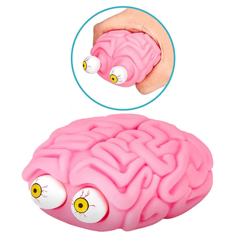 Flippy Brain Squishy Eye Popping Squeeze Fidget Splat Toy Bola para aliviar el estrés y la ansiedad Juguetes de enfoque antiansiedad Regalo para niños