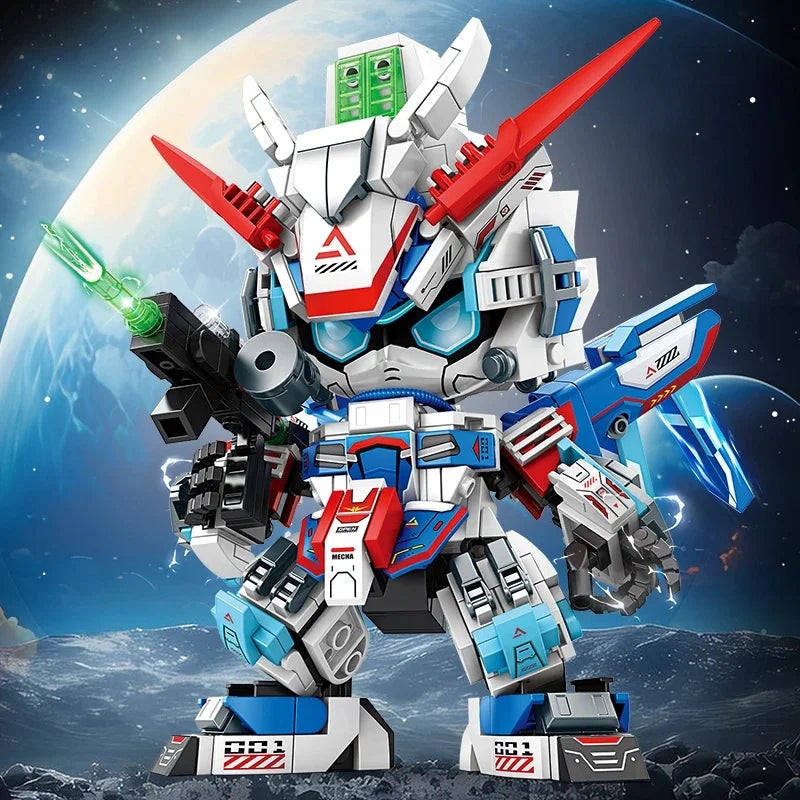 Kit de bloques de construcción de vástago 2025, modelo de robot Mecha DIY, juguetes educativos de construcción para niños de 8 a 12 años, regalo de cumpleaños creativo