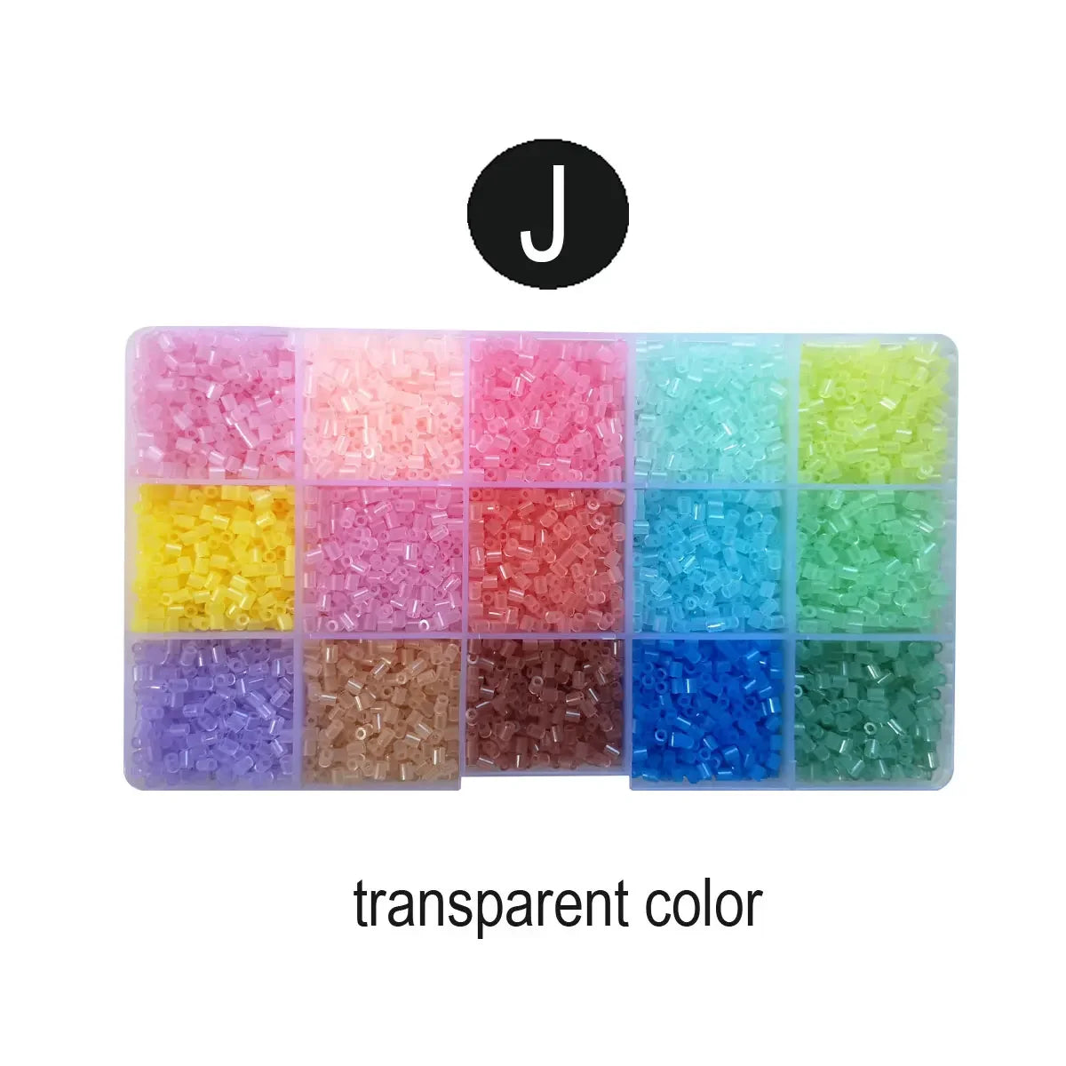 Yantjouet-Juego de Mini cuentas de 15 colores y 2,6mm, 650 Uds., rompecabezas de cuentas Hama, juguete para regalo para niños, cuentas de hierro DIY para chico, regalo