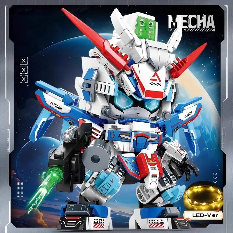 Kit de bloques de construcción de vástago 2025, modelo de robot Mecha DIY, juguetes educativos de construcción para niños de 8 a 12 años, regalo de cumpleaños creativo