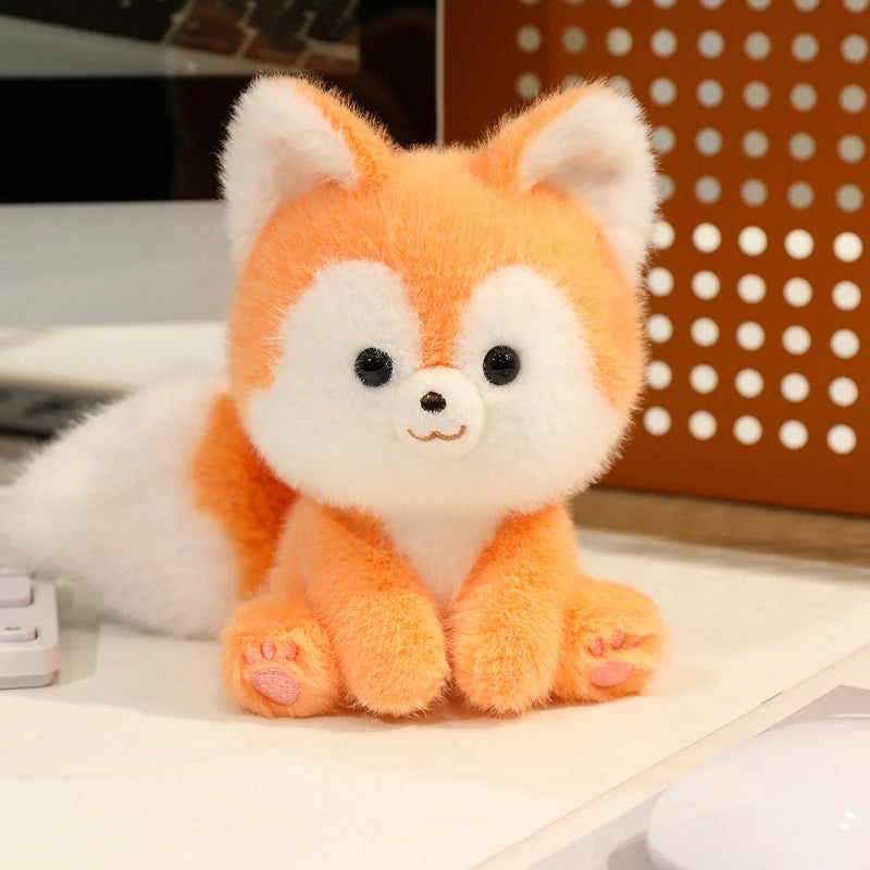 Bonitos animales sentados, Panda rojo, zorro, perezoso, gato, muñecos de peluche suaves, capibara de peluche, cerdo, juguetes para bebés, regalos para niños