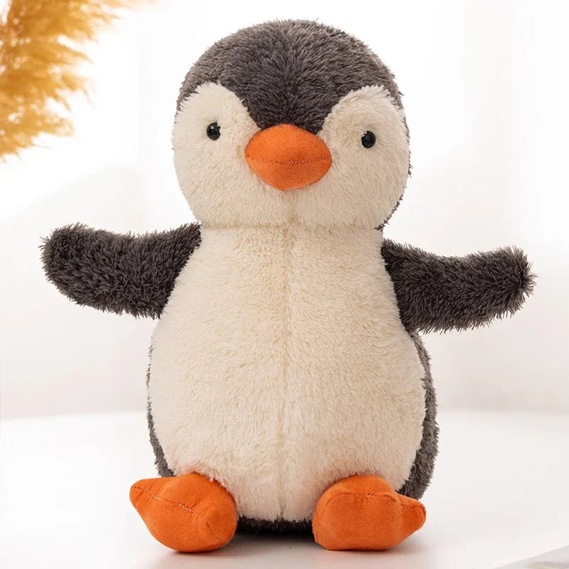 Juguetes de peluche de pingüino suave Huggable Kawaii para niños, muñeca de peluche para niños, regalo de cumpleaños para niños, 16-30CM