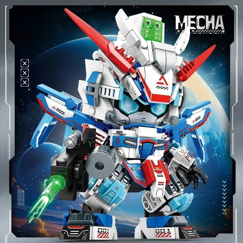 Kit de bloques de construcción de vástago 2025, modelo de robot Mecha DIY, juguetes educativos de construcción para niños de 8 a 12 años, regalo de cumpleaños creativo