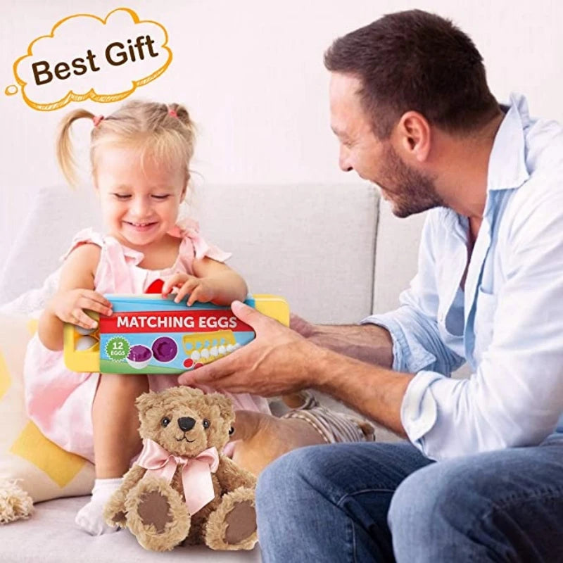Juguete de huevos inteligentes Montessori para bebés, juegos de rompecabezas a juego, clasificador de formas, juguetes educativos de aprendizaje para niños de 2 a 3 años, regalo de Pascua