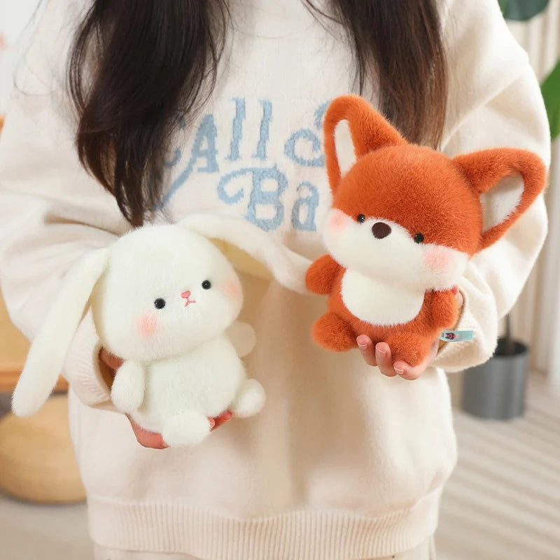 Bonitos animales sentados, Panda rojo, zorro, perezoso, gato, muñecos de peluche suaves, capibara de peluche, cerdo, juguetes para bebés, regalos para niños