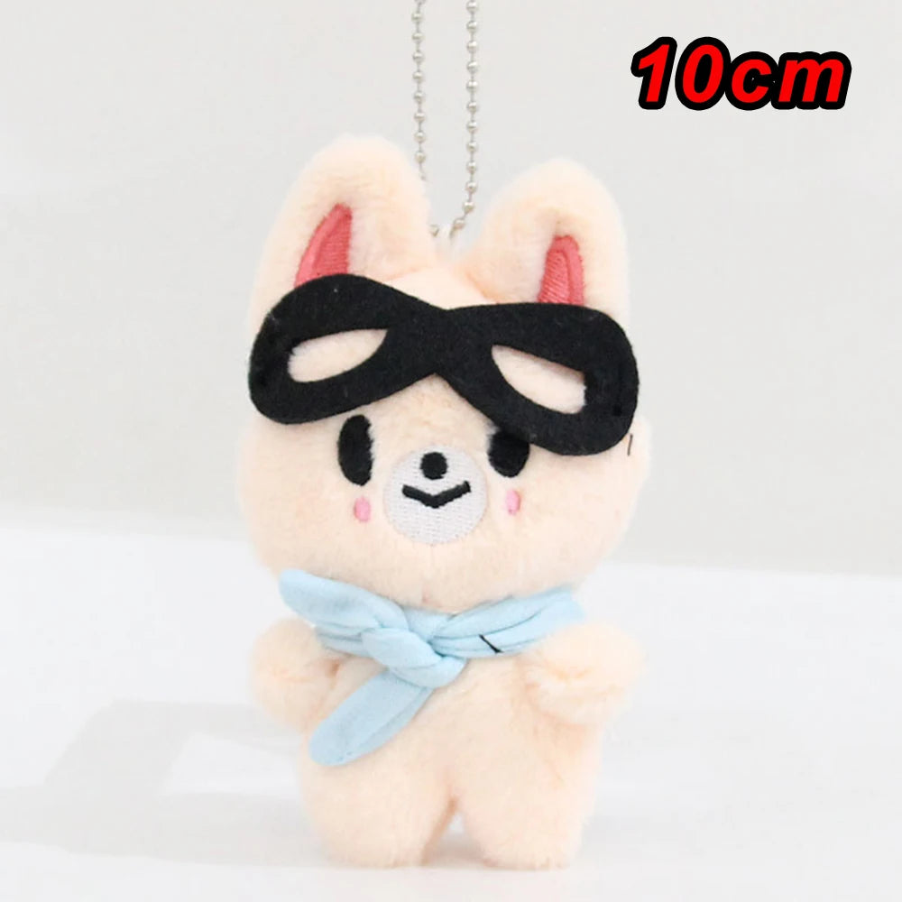 LLavero de peluche skzoo de 70 estilos, llavero Kawaii Skzoo, muñeco de peluche de dibujos animados, juguetes Kawaii, decoración de habitación, regalo para niños