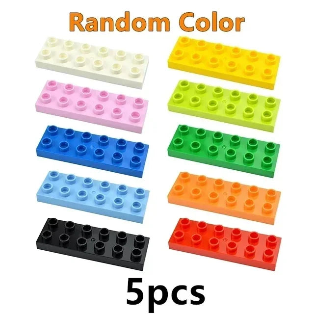 Placa base Duploes de gran tamaño, placas de montaje de ladrillos de 16x16 puntos, partículas grandes, figuras clásicas de animales, bloques de construcción, juguetes para niños