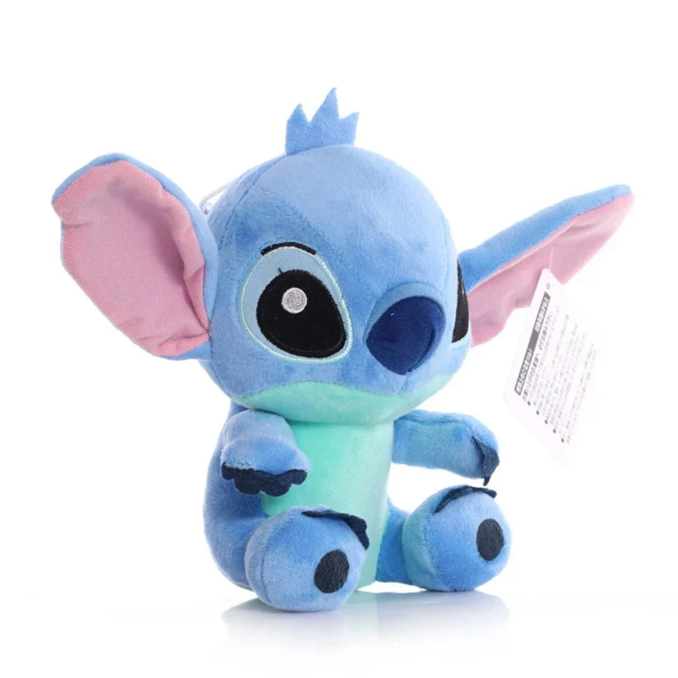 Muñecos de peluche de punto azul y rosa de dibujos animados de Disney, juguetes de Anime Lilo y Stitch de 20CM, juguetes de peluche Stich, regalos de navidad para niños