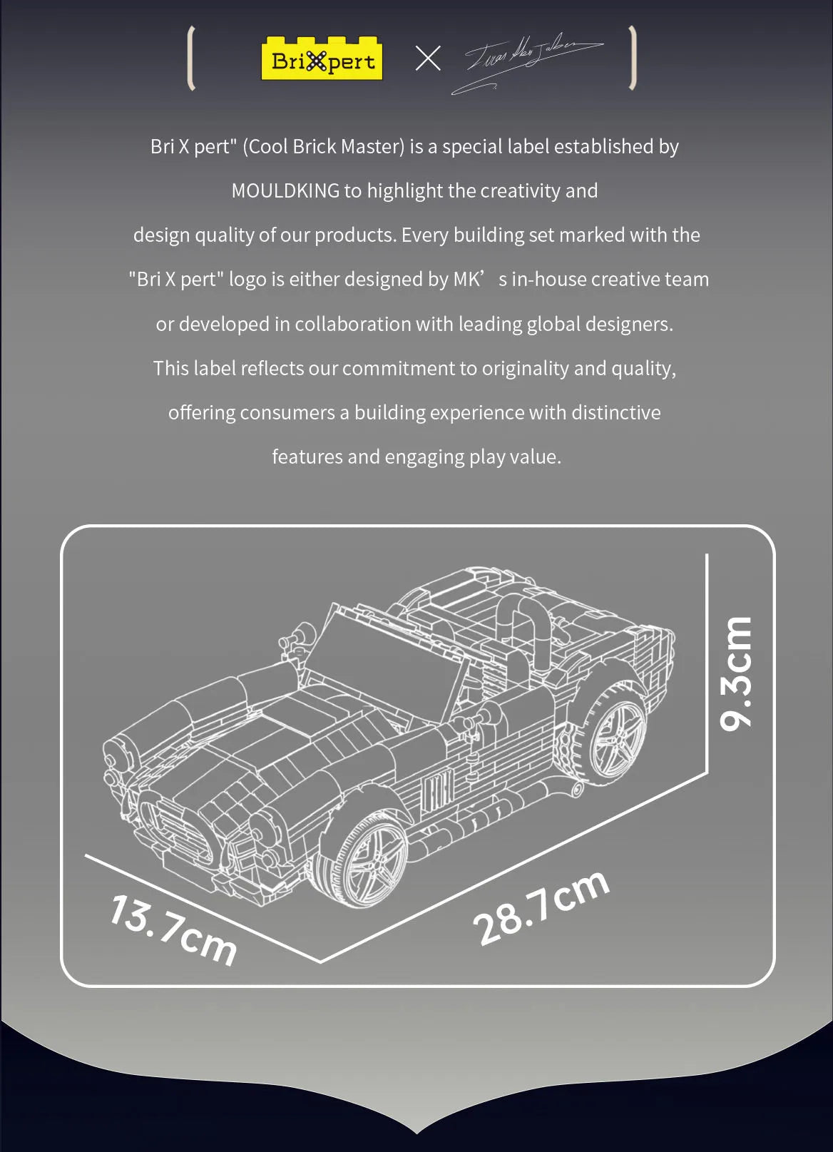 Mould King 10228 AC Cobra, bloques de construcción, 1198 Uds., vehículo urbano, modelo de coche técnico, juego de juguetes de exhibición de escritorio para adultos y niños, regalo