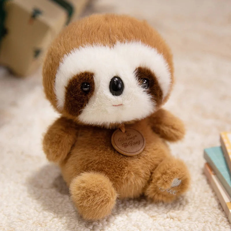 Bonitos animales sentados, Panda rojo, zorro, perezoso, gato, muñecos de peluche suaves, capibara de peluche, cerdo, juguetes para bebés, regalos para niños